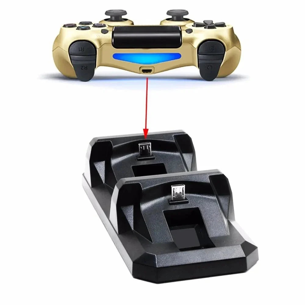 Dual USB Charging Dock for PS4 Controllers | TECTINTER Charger Station