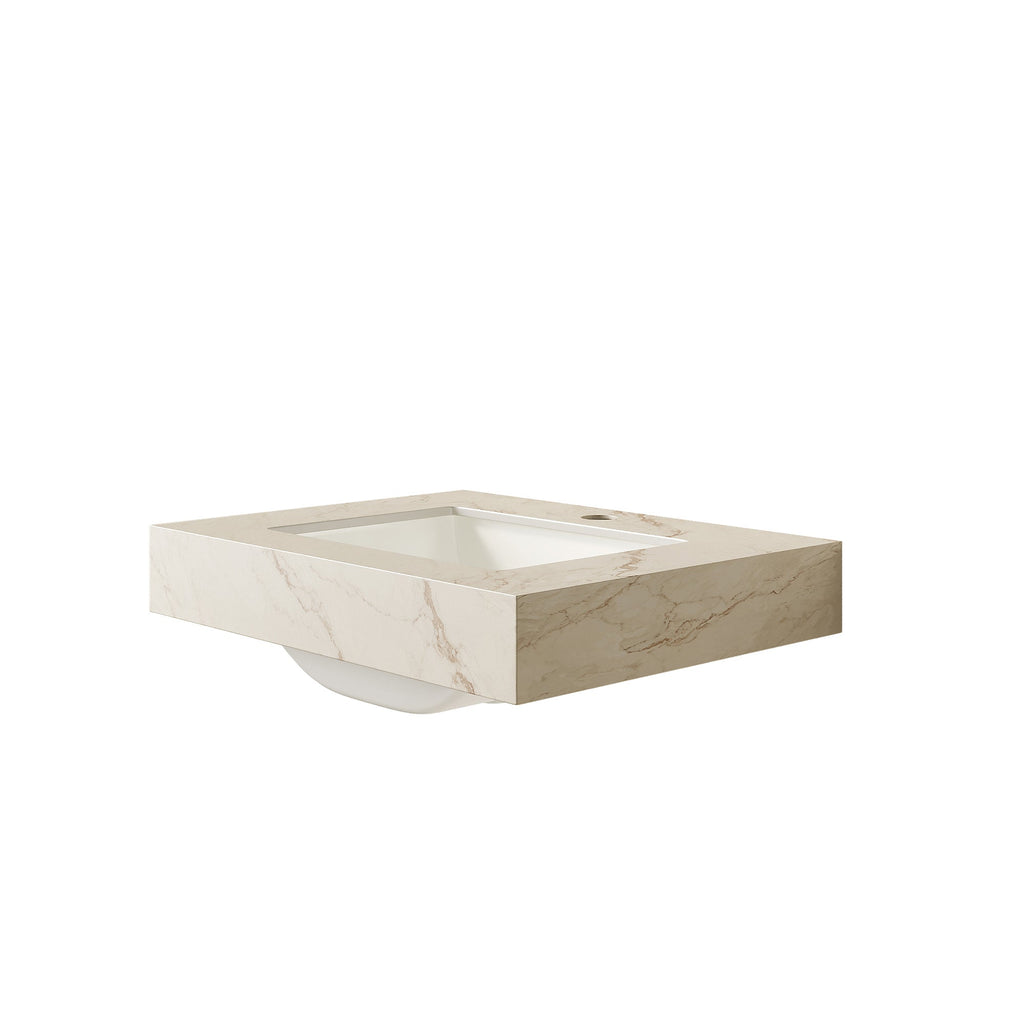 24" Bathroom Sink with Sintered Stone Countertop