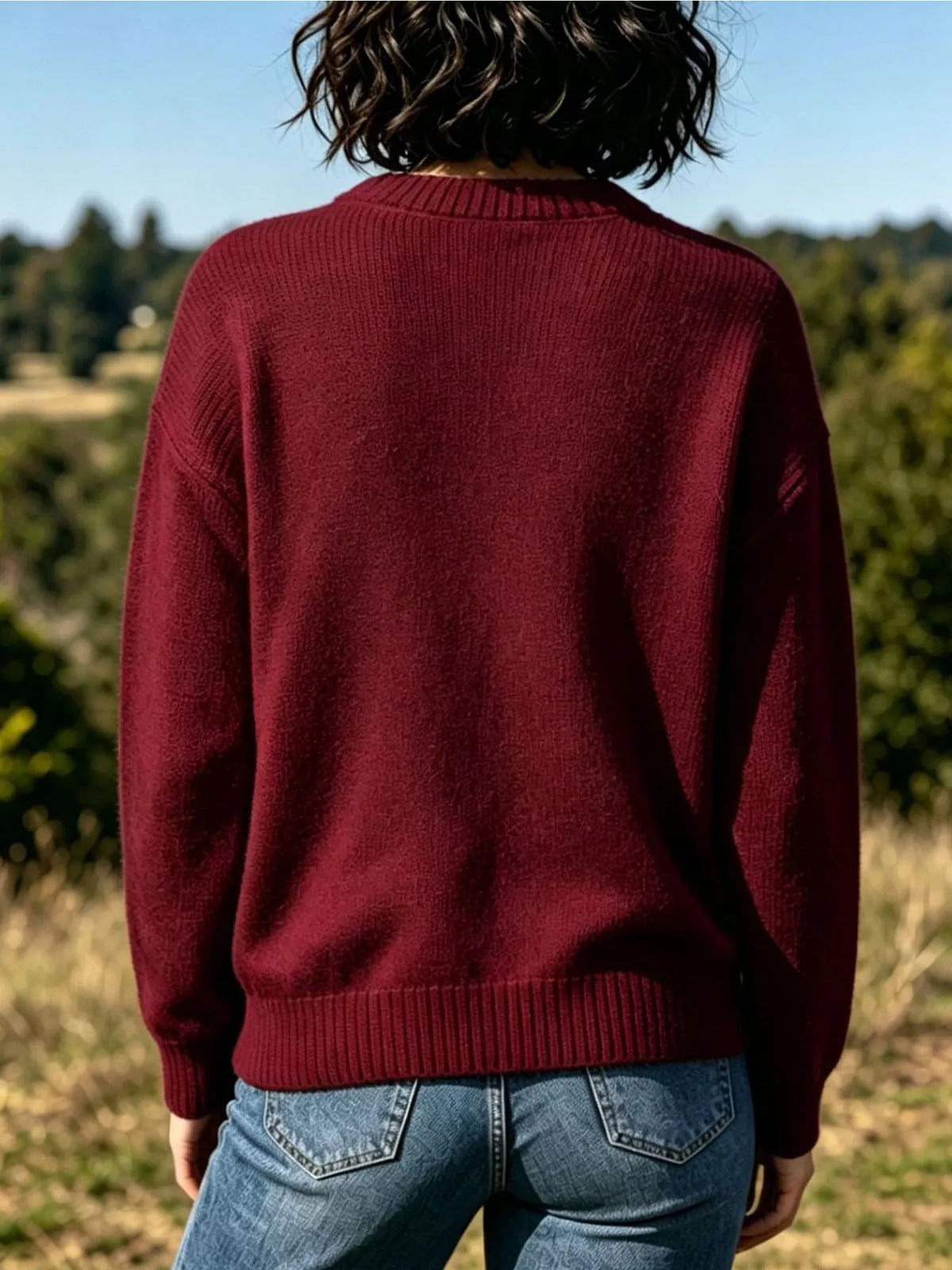 Lobster Graphic Crew Neck Sweater