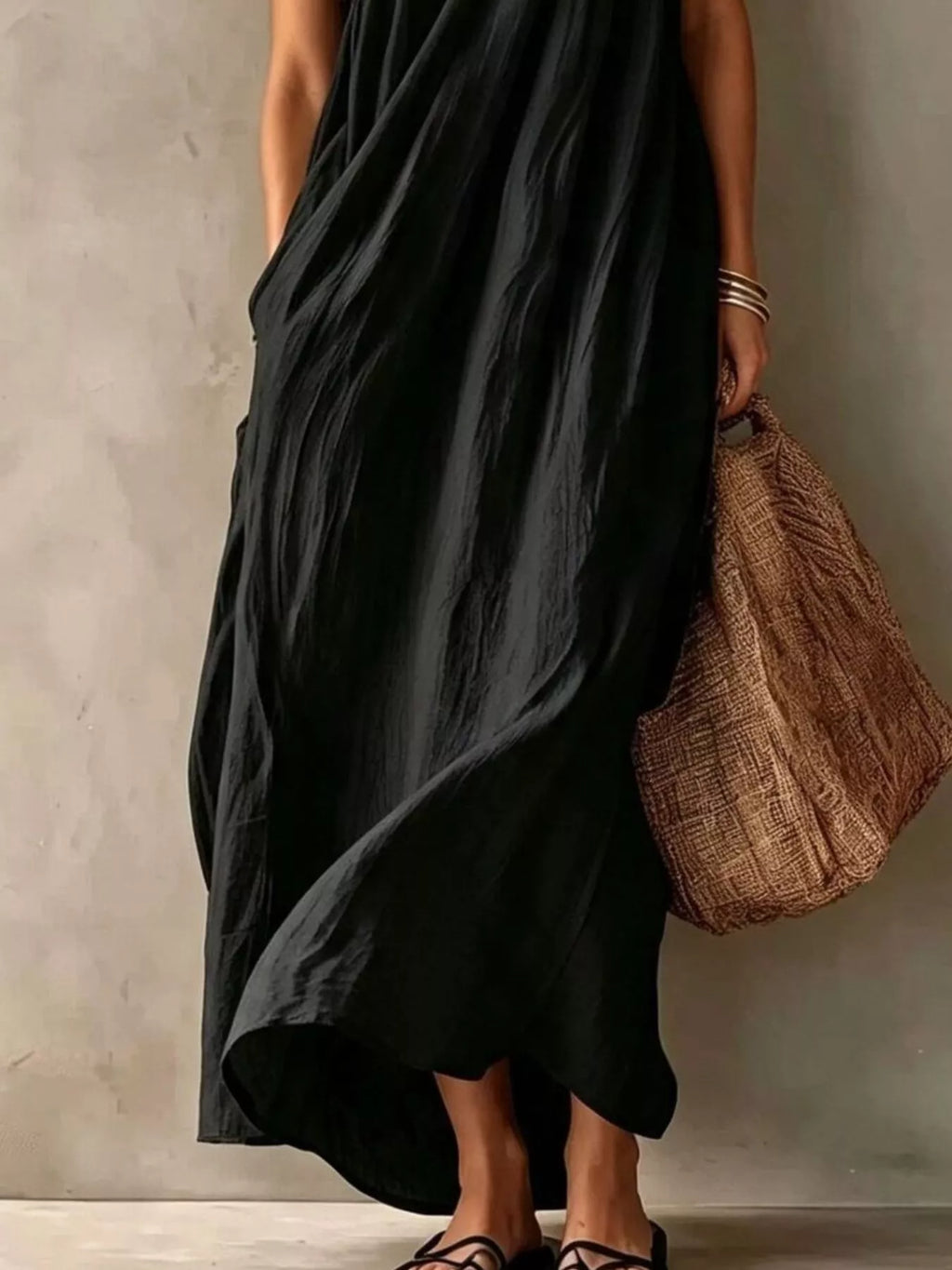 Full Size One-Shoulder Maxi Dress Plus Size