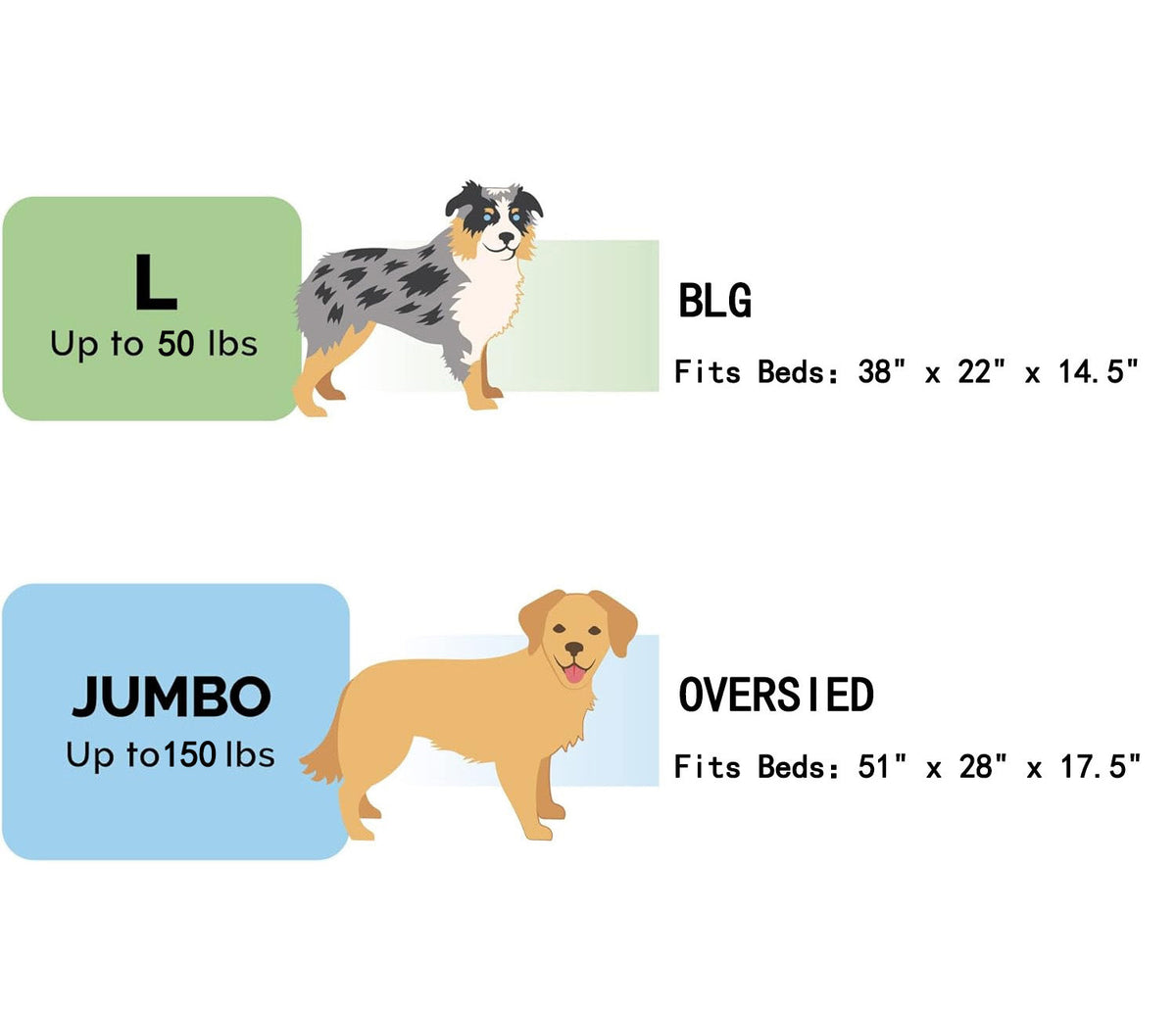 Elegant Rectangular Pet Bed for Big and Oversized Dogs