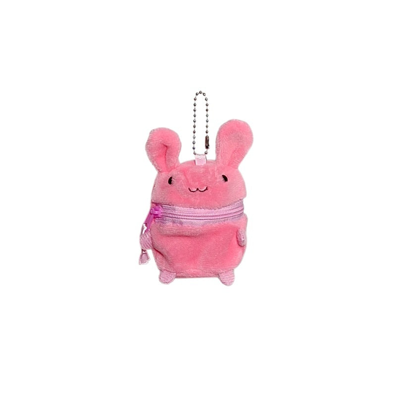 Cute Plush Soft And Adorable Little Animal Coin Purse Keychain Pendant