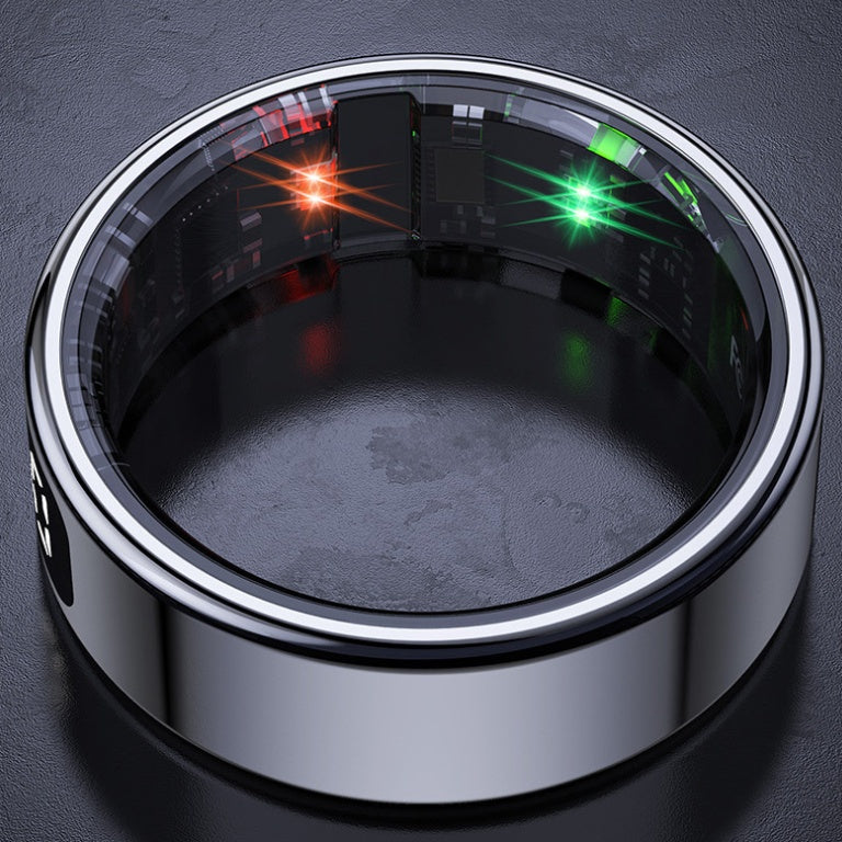 Health-monitoring Smart Ring With A Display And Step-counting Function