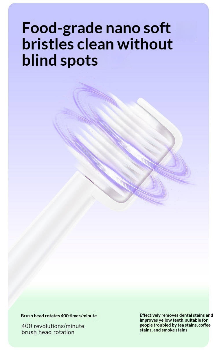 Rotary Rechargeable Toothbrush For Men And Women