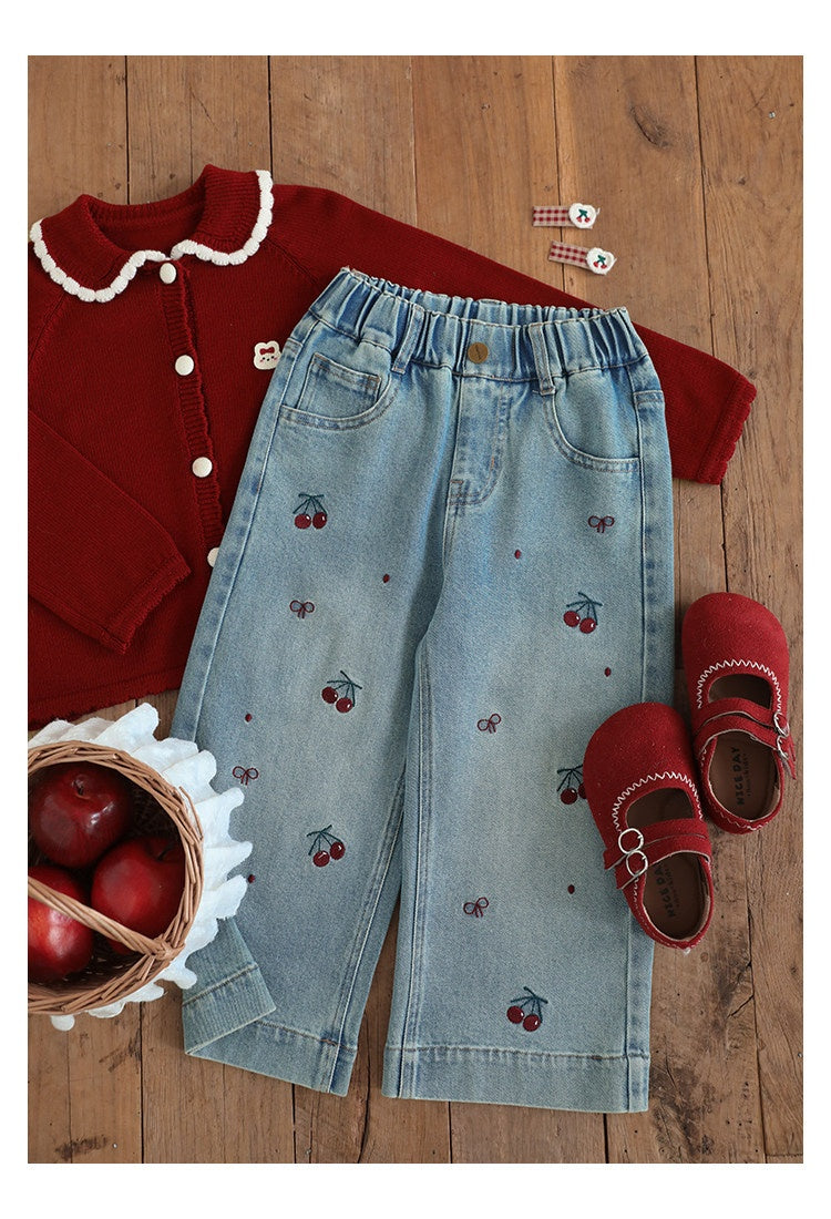 Wear-resistant Country-style Girls' Pants