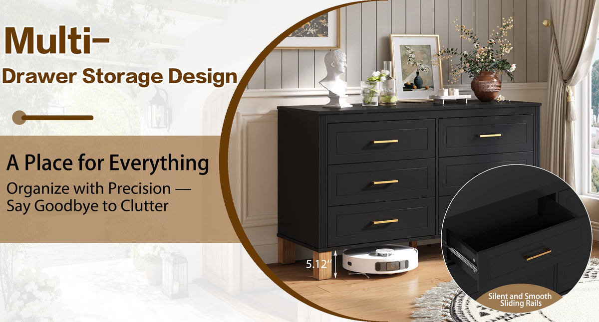 6-Drawer Double Dresser