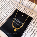 French Vintage Lace Skirt Rose Flower Pendant Clavicle Chain Necklace Women Neck Jewelry For Daily Dating Banquet Party Occasions