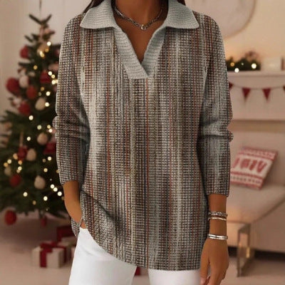Womens Casual Stylish Long-sleeve Sweater Top