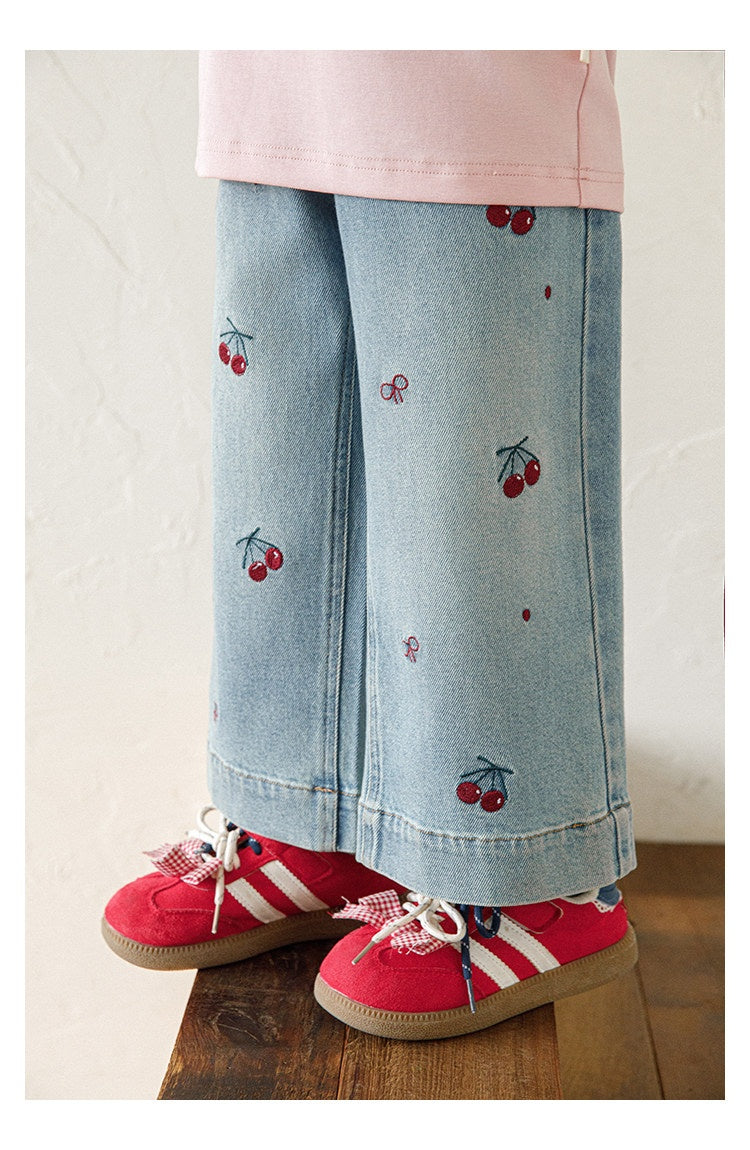 Wear-resistant Country-style Girls' Pants