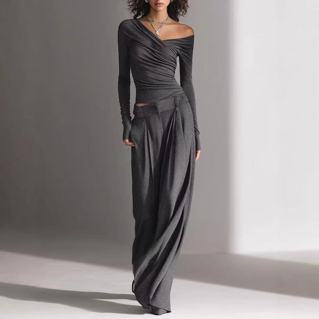 Women's Casual Long-Sleeve Pants Set