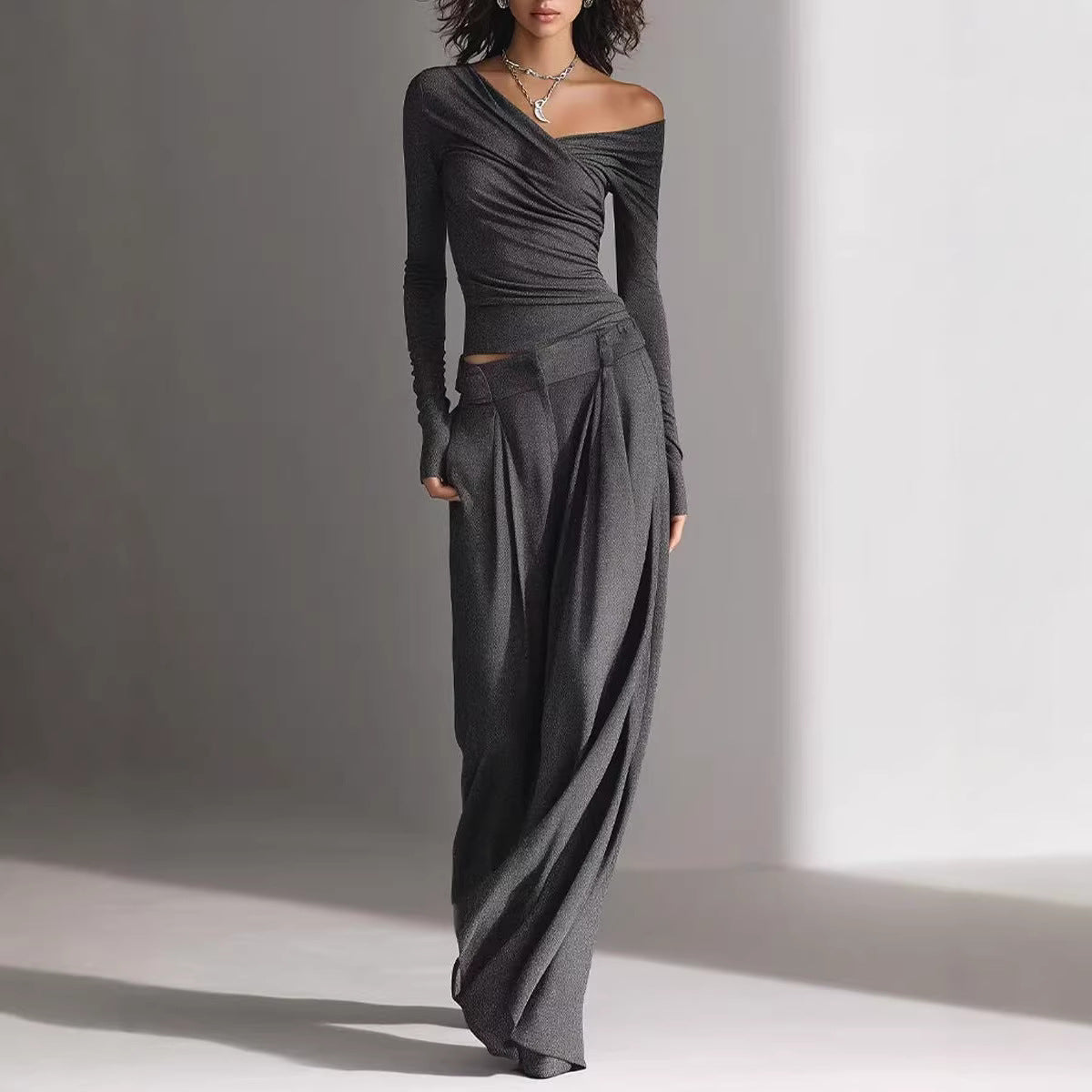 Women's Casual Long-Sleeve Pants Set