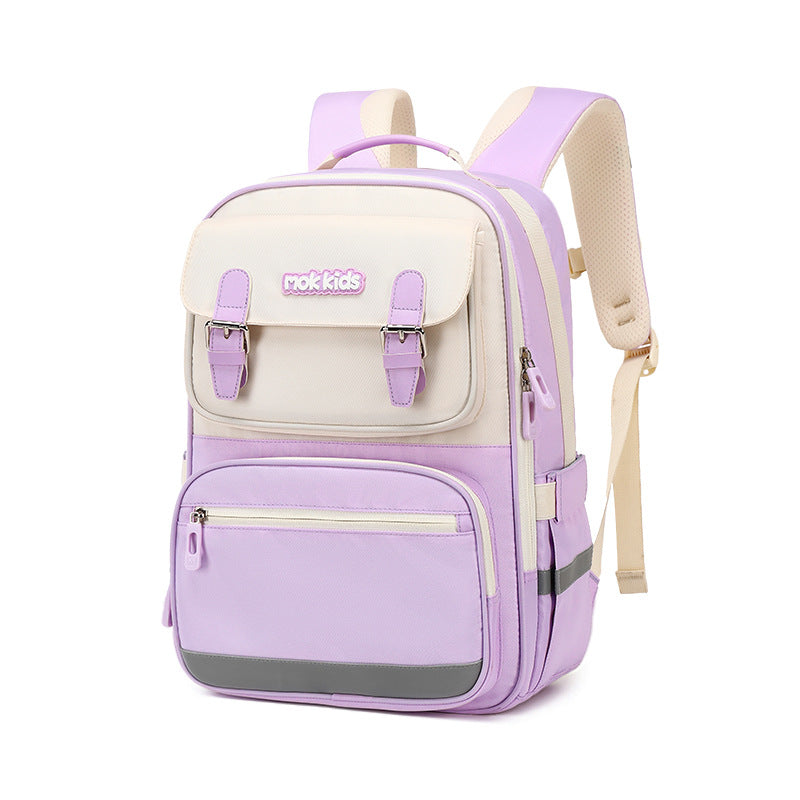 Lightweight Burden Alleviation Large Capacity Student Schoolbag