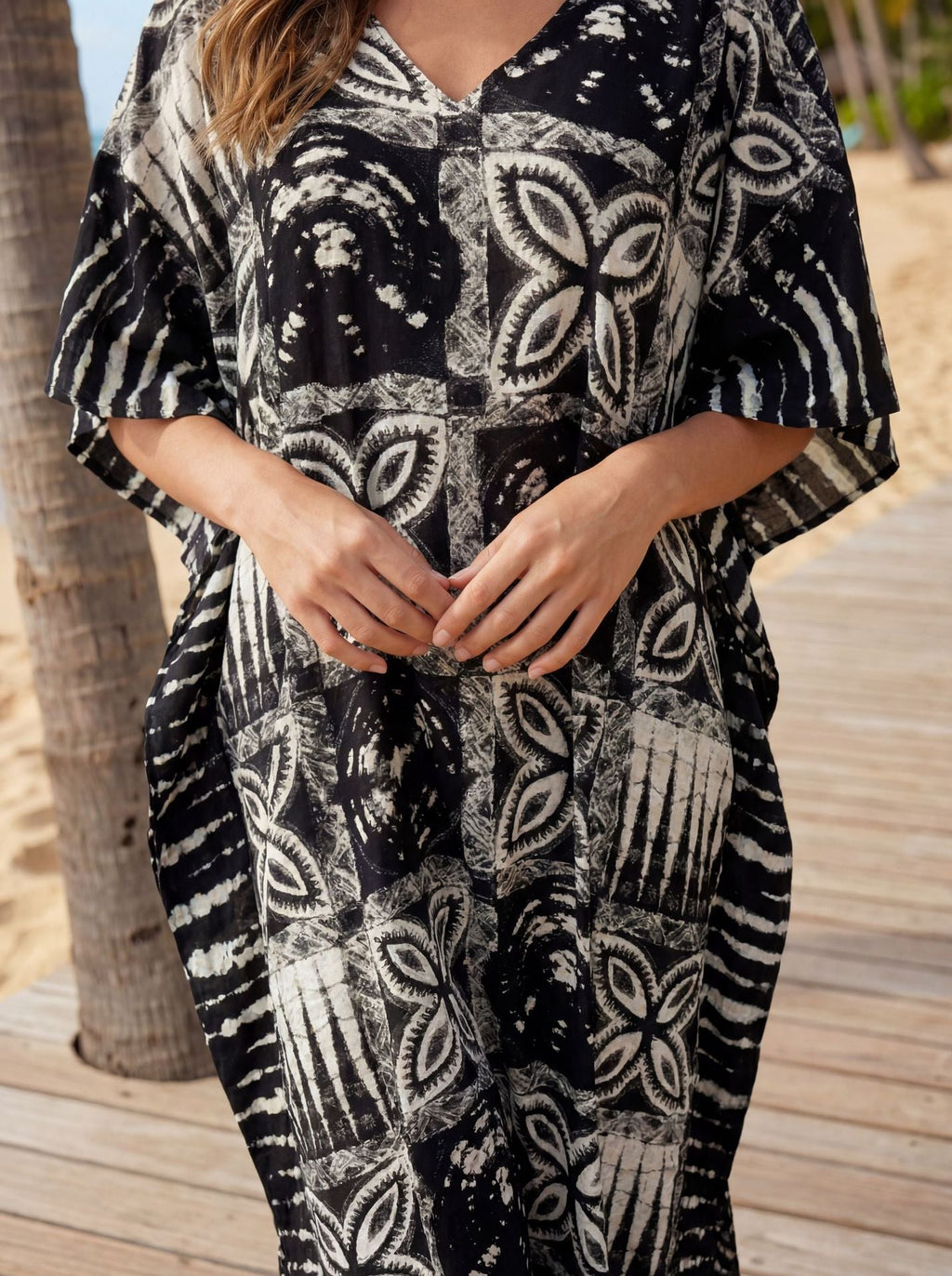 Rayon Beach Sun Protection Clothing For Women, Swimsuit Cover-up