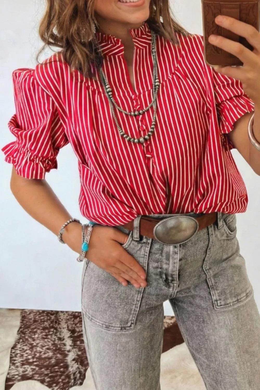 Striped Short Sleeve Shirt