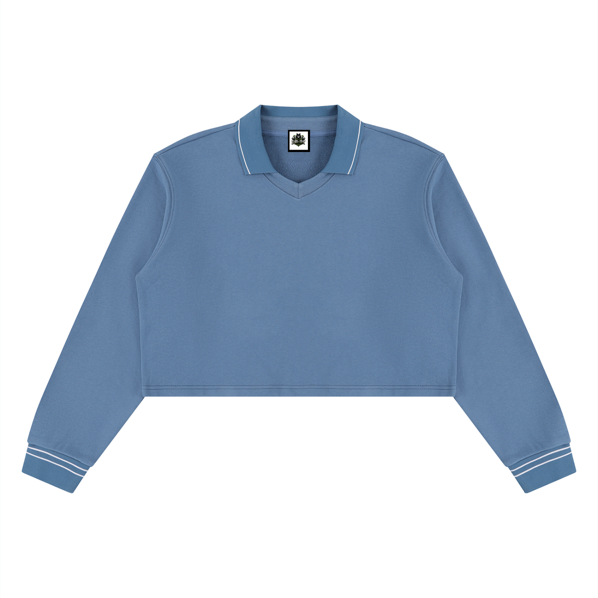 Loki & Ivy Women’s Crop Collared Sweatshirt