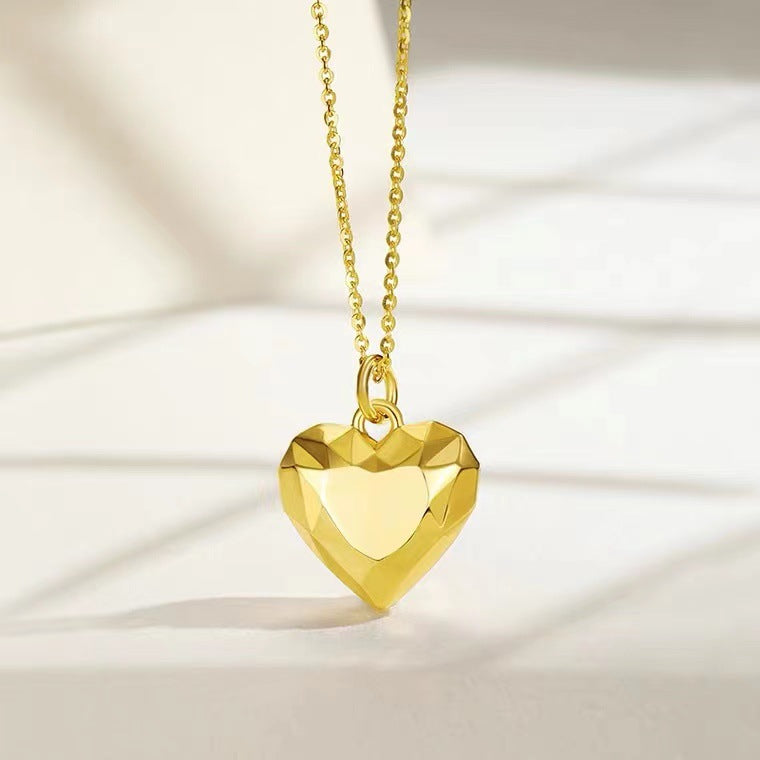 18K Gold Cut Love Gold Pendant Versatile