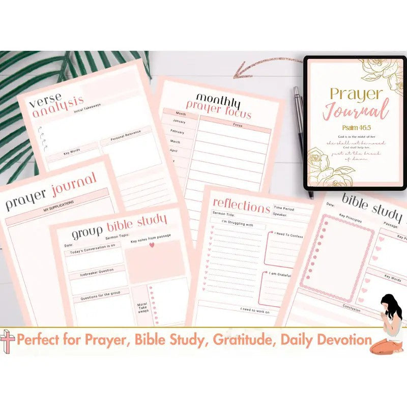 Prayer Diary Bible Learning And Gratitude Tracking Notebook