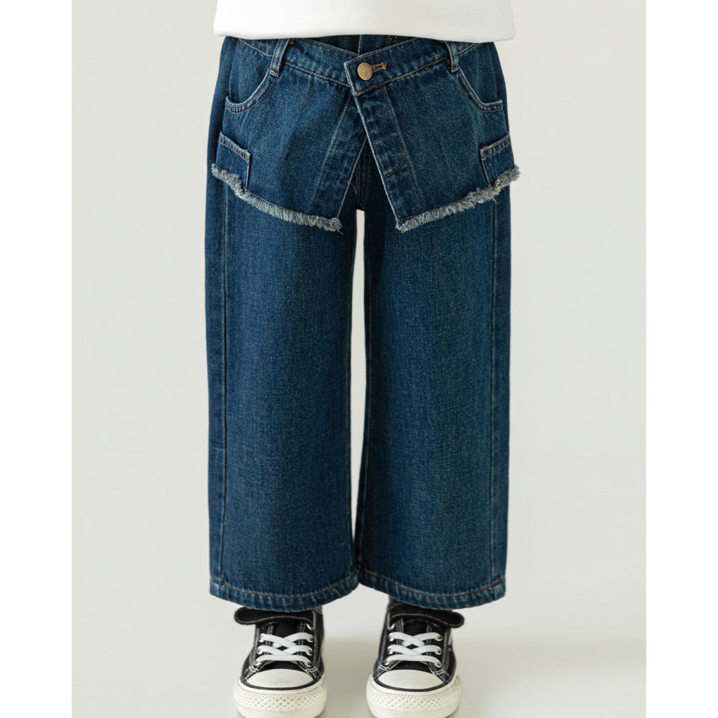 Sweet And Edgy Casual Breathable Butt-flap Jeans