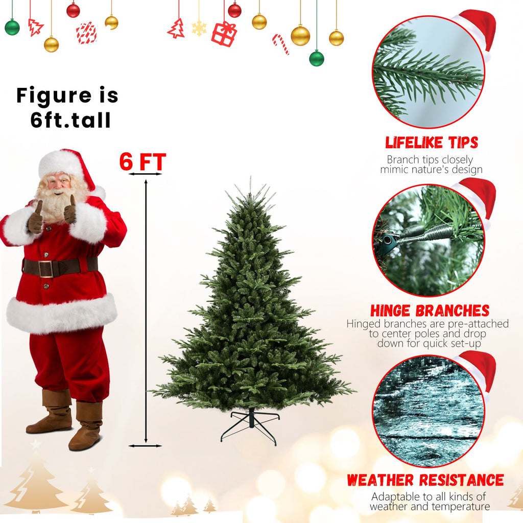 4FT Full-Shaped Christmas Tree with 714 Tips