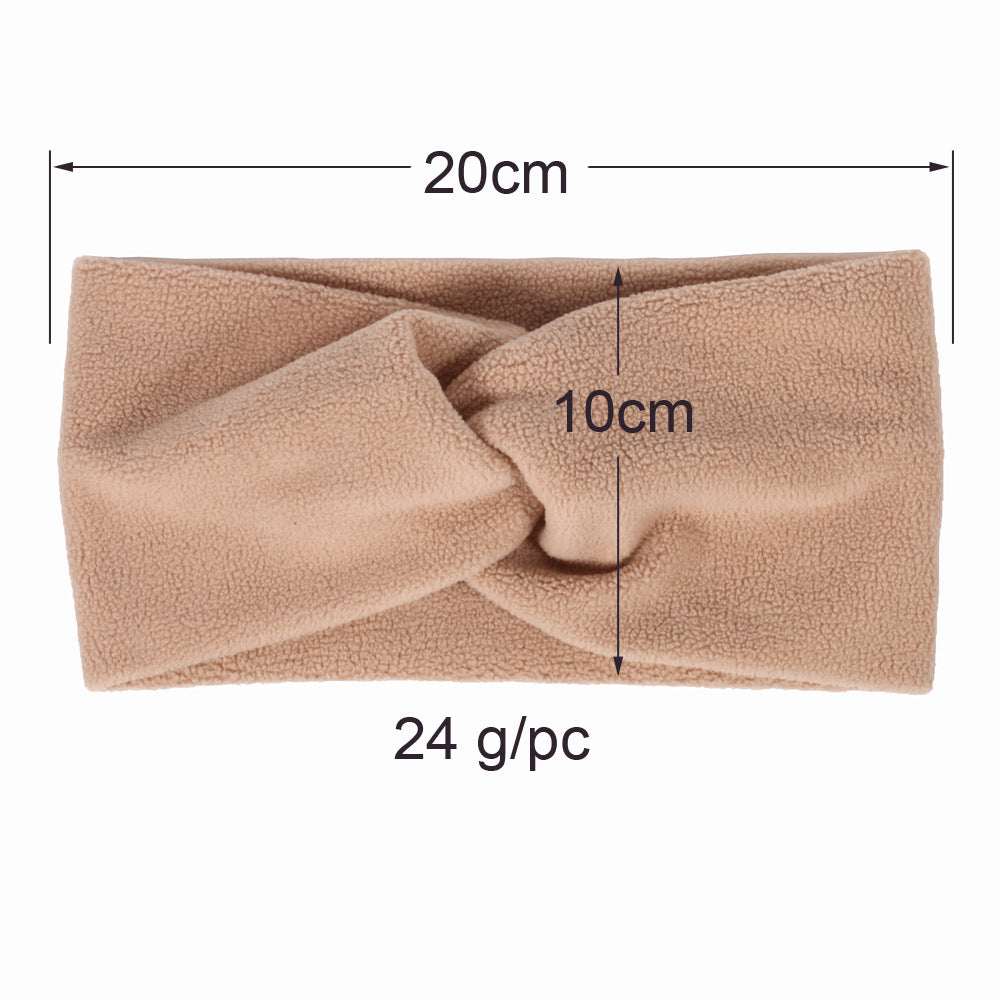 Retro Flannel Hair Band Wash Head Scarf