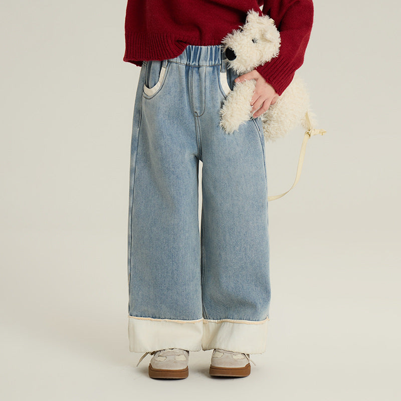 Boys And Girls Casual All-matching Straight Pants