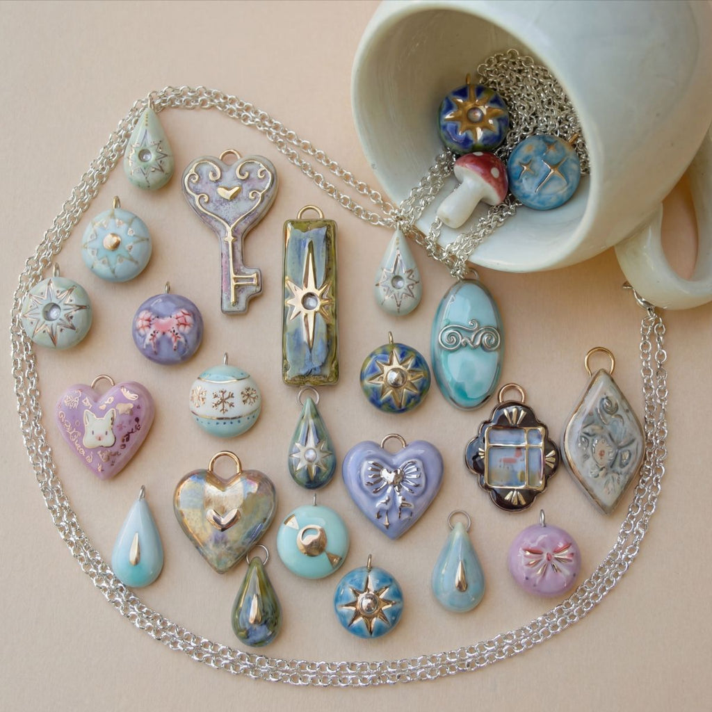 Loving Heart Water Drop Accessory Pendant