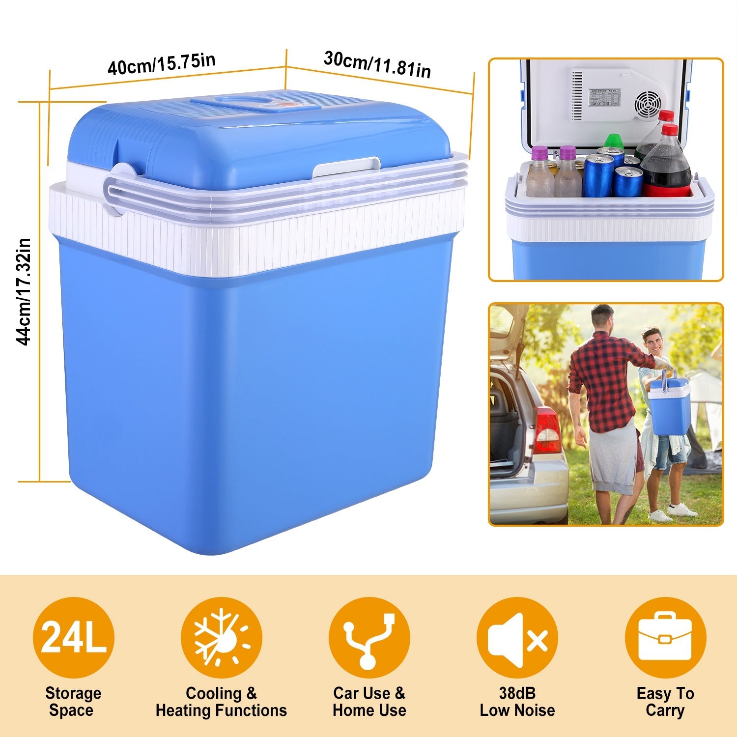Portable Car Cooler for Travel and Home Use — Compact