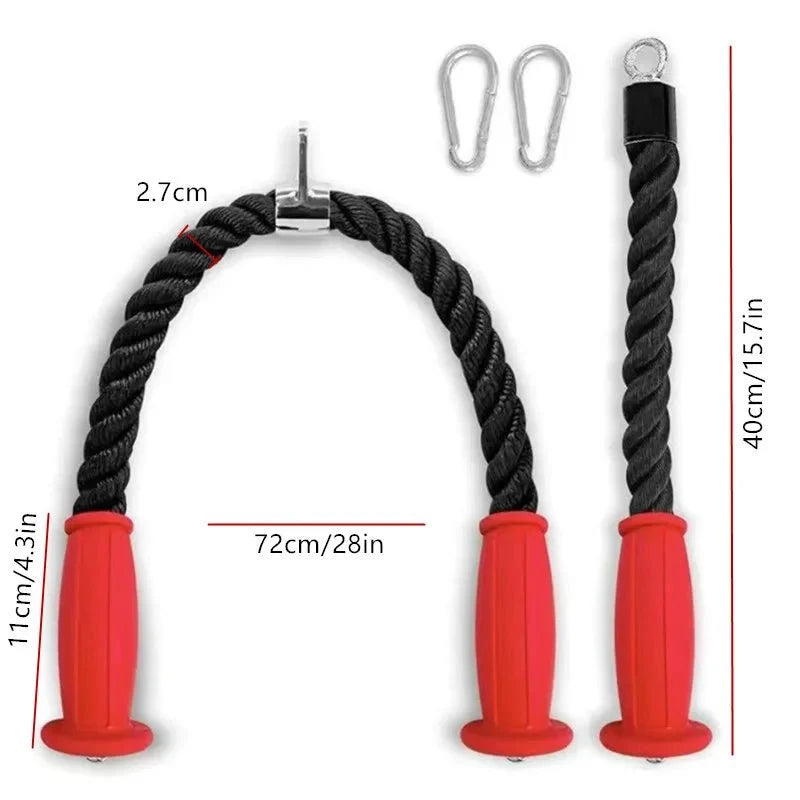 Tricep Rope Cable Attachment – Ergonomic Pull Rope