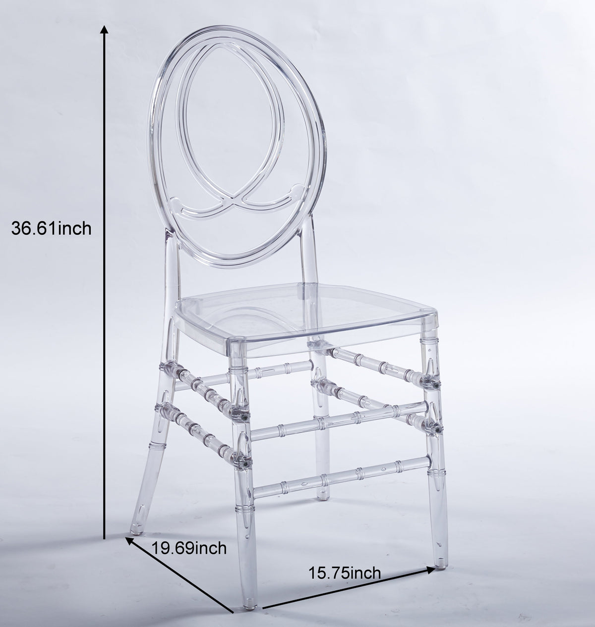 Wedding Chair Set of 4 - Durable Plastic Seating
