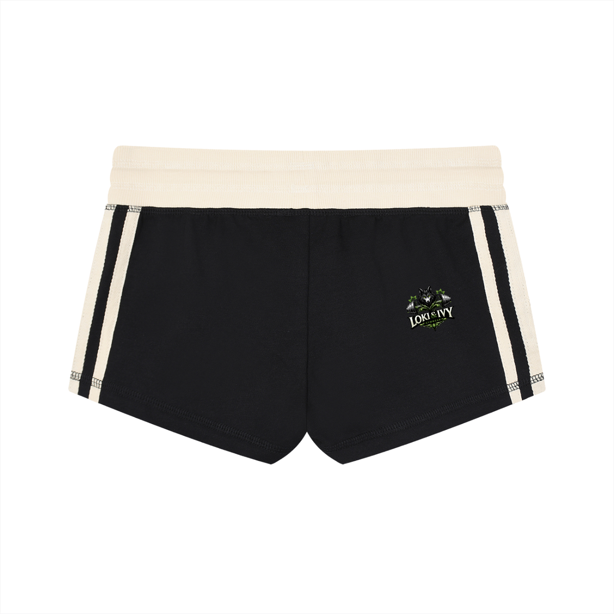 Loki & Ivy Women's Contrast Stripe Track Shorts