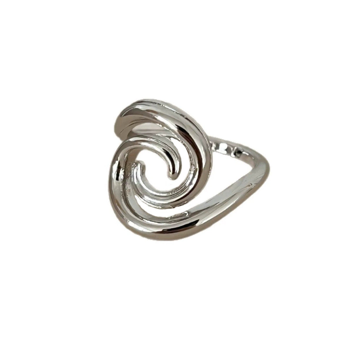 Women Minimalist Line Circle Open Ring, Geometric Cold Tone Exquisite Cross Border Adjustable Index Finger Ring, Trendy Influencer Finger Jewelry