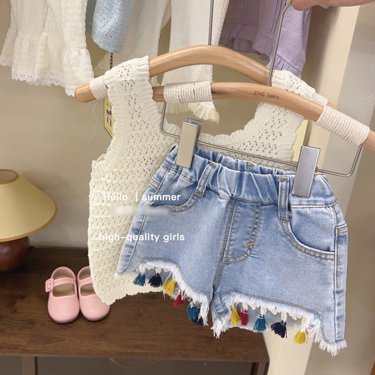 Hollow Children Straps Baby Thin Vest Children's Clothing