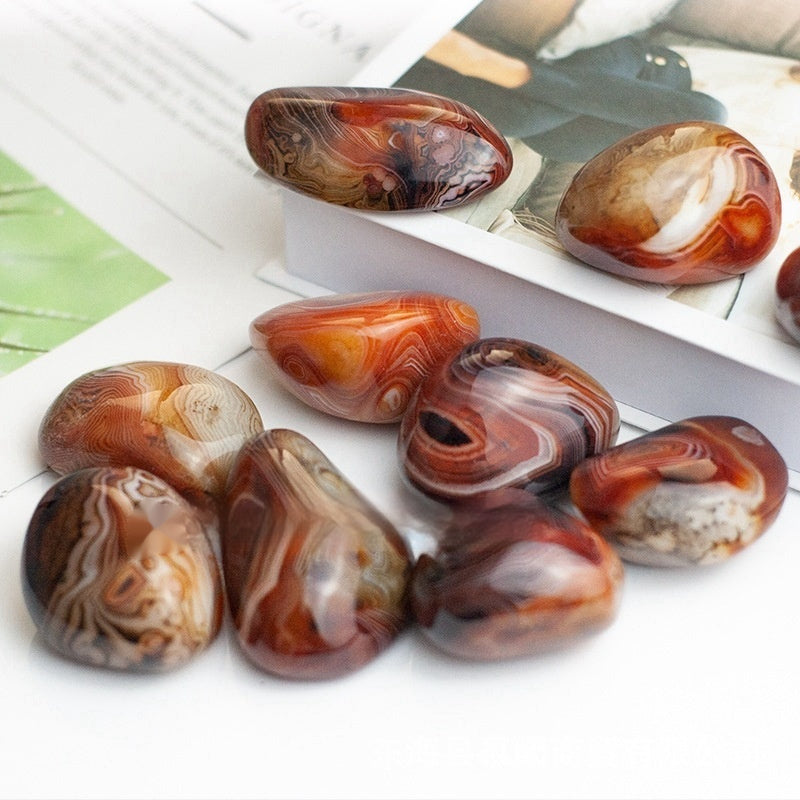 Natural Twining Line Agate Rough Stone Plaything Winding Agate Hand Pieces Ore