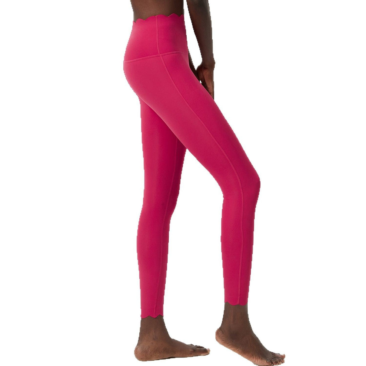 Small Wave Yoga Pants Plus Size Lycra Milk Leather Tight Trousers For Women