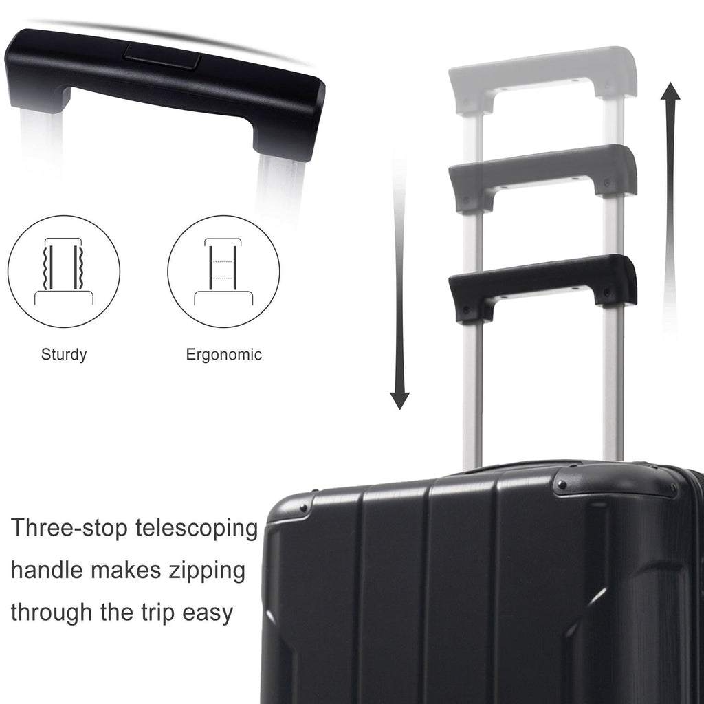 Hardshell Luggage - Expandable 24 Inch Checked Travel Luggage