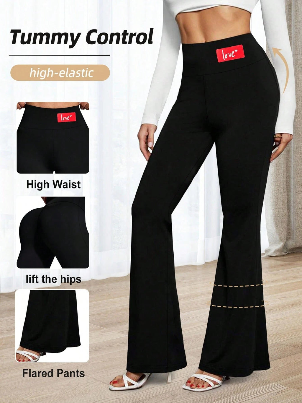 Flare Leggings For Women Yoga Pants High Waisted Flare Leggings Bootcut Casual Yoga Pants