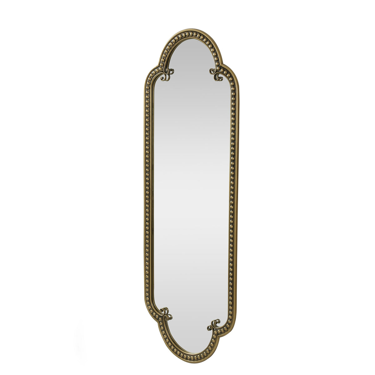 Vintage Scalloped Oval Wall Mirror