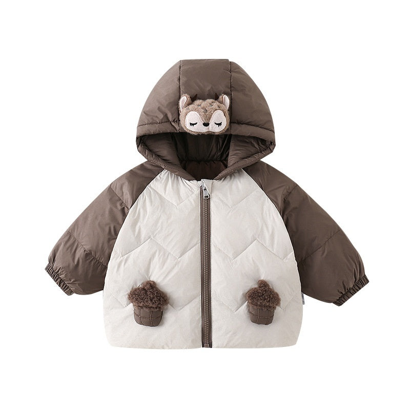 Lightweight Down Jacket For Baby Boys AutumnWinter Hooded Outerwear