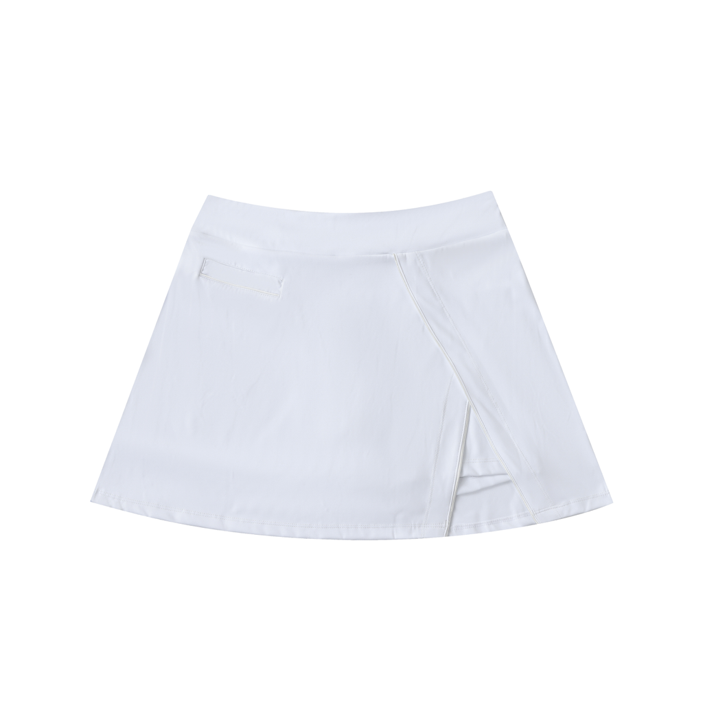 Loki & Ivy High-Waist Pocketed A-Line Skirt