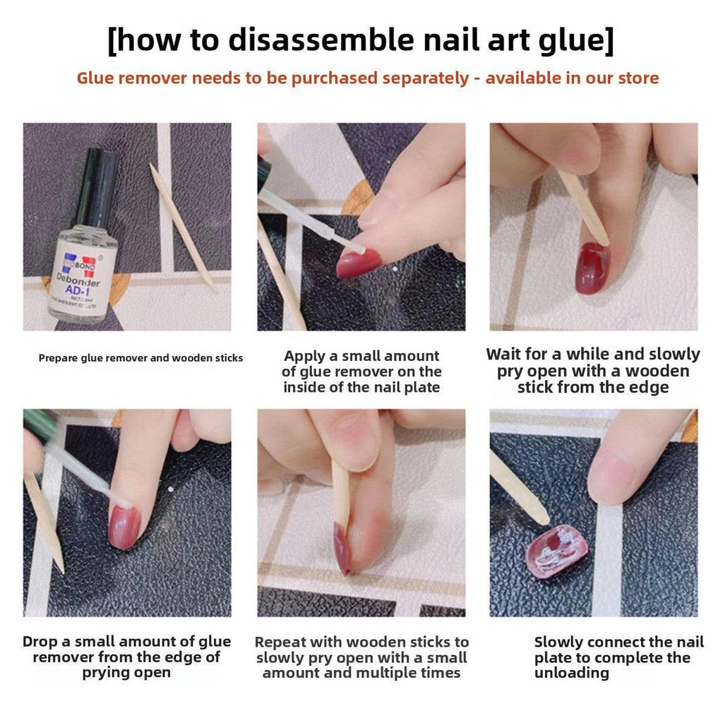 1072 Handmade Nail Wear Nail Art Reusable Press on Nails False Nails