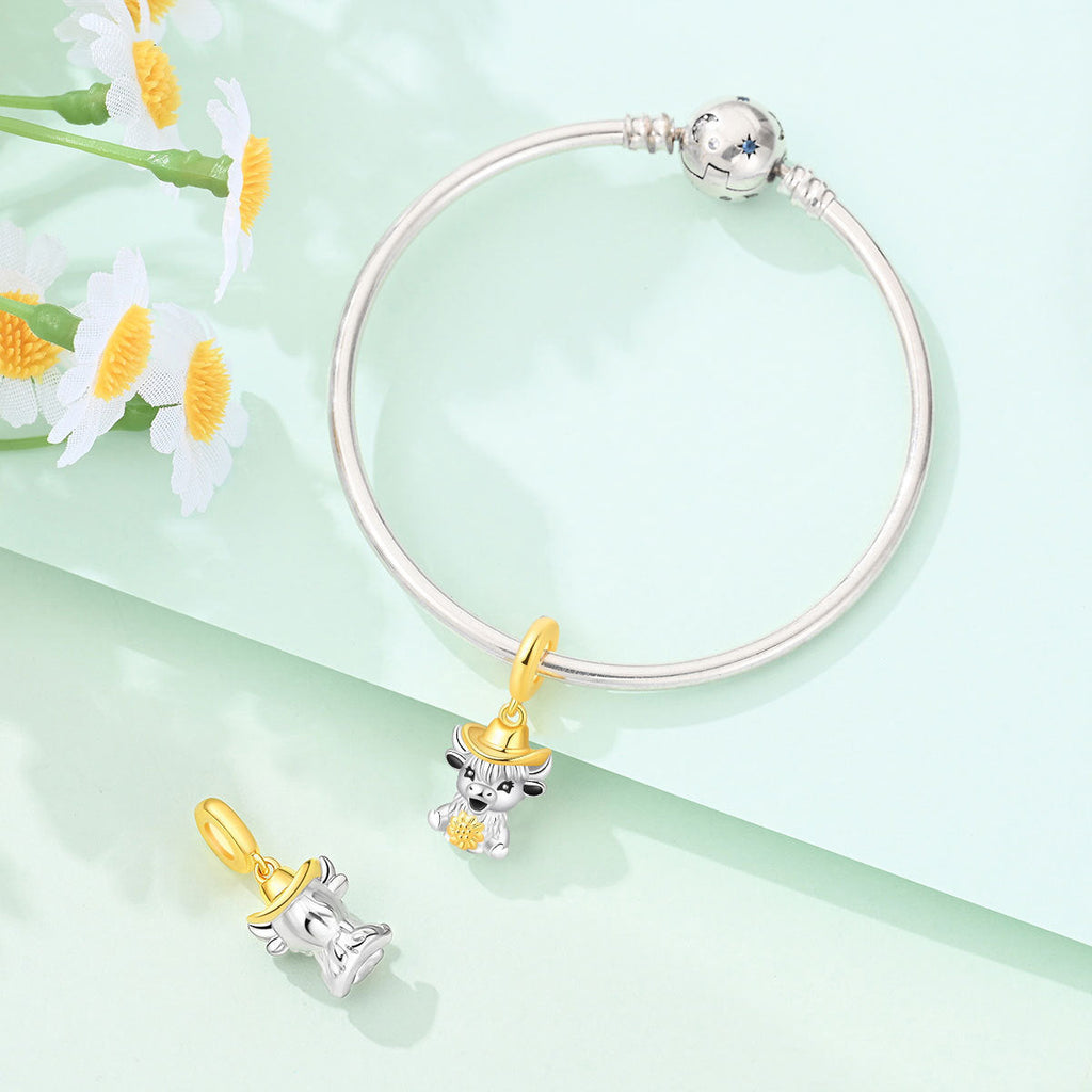 Colored Zircon Copper Silver-plated Animal DIY Bracelet Beads