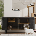 55.12" Spacious Cat House with Tempered Glass