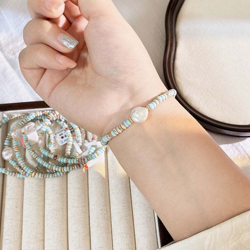 Natural Shoushan Stone Artistic Retro Bracelet
