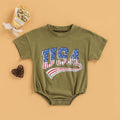 Fashion Baby Alphabet Short Sleeve Bodysuit