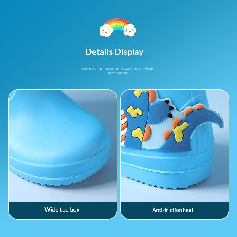 Cute Waterproof And Non Slip Cartoon Childrens Shoe Covers