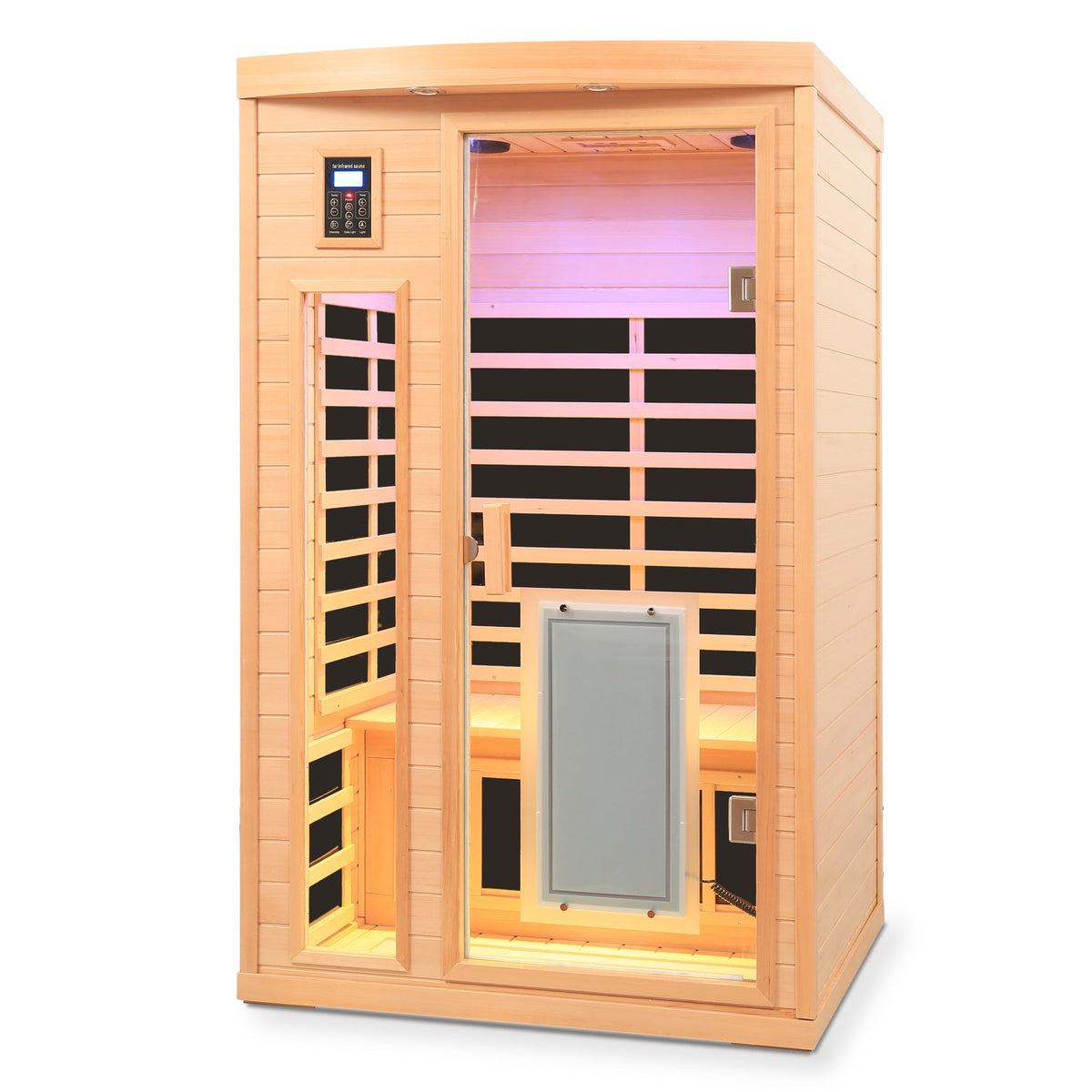 Far-Infrared Hemlock Wood Two-Person Sauna Room