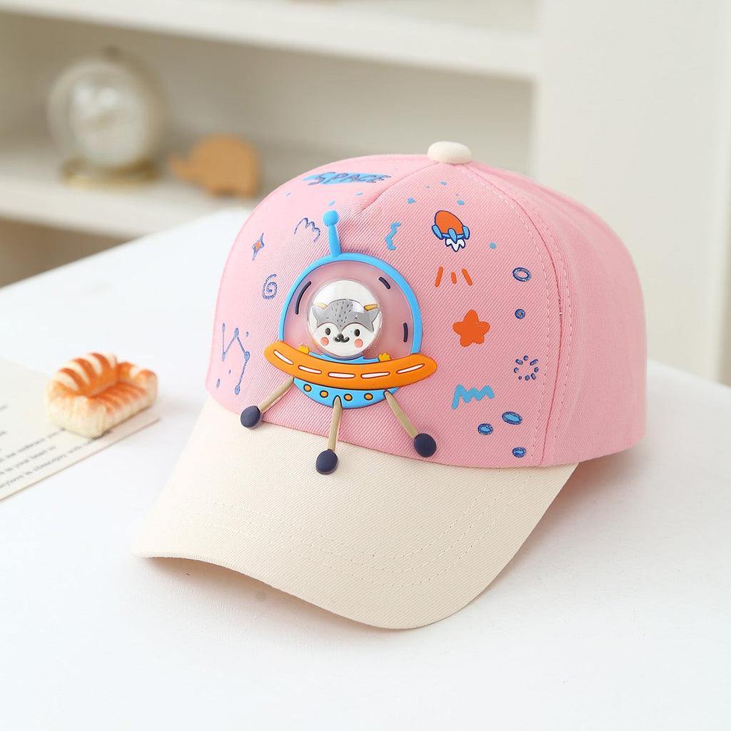 Summer Children's Baseball Cap For Boys - Cute Cartoon Space Astronaut Children's Baseball Cap For Kids Aged 3-6, Sun Protection For Children