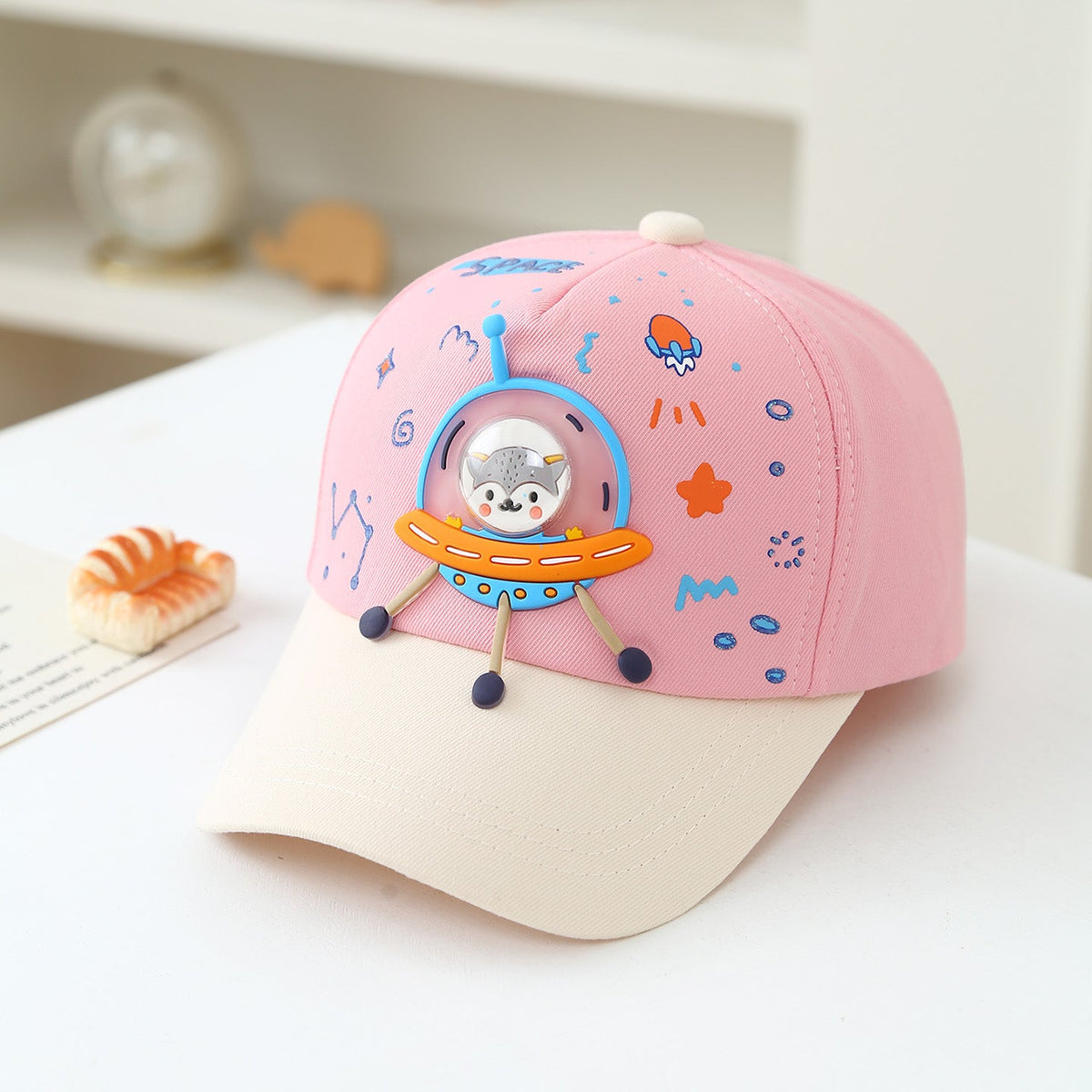 Summer Children's Baseball Cap For Boys - Cute Cartoon Space Astronaut Children's Baseball Cap For Kids Aged 3-6, Sun Protection For Children