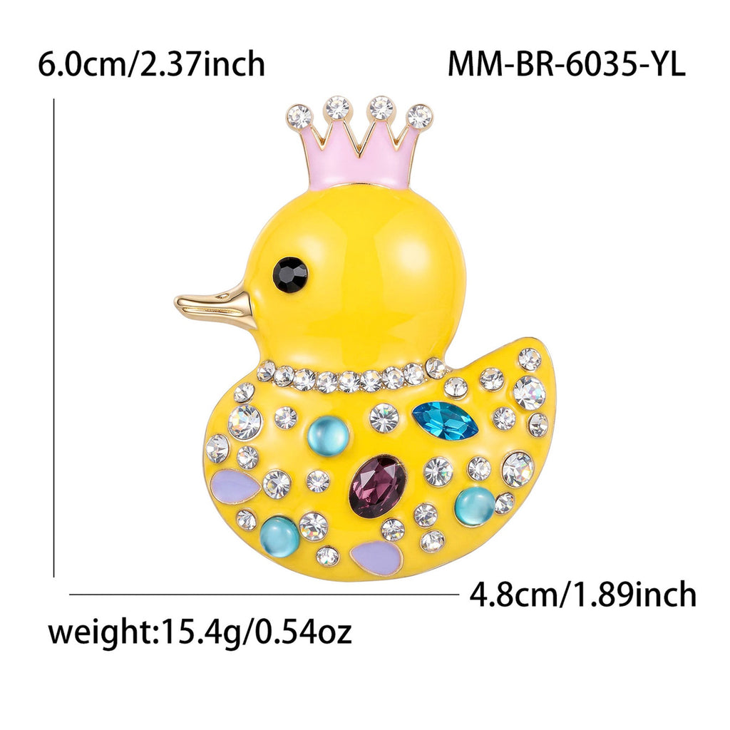 Simple Fashionable And Versatile Cute Duck Brooch