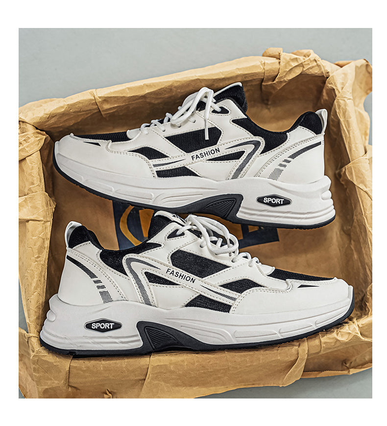 2026 Summer New Men's Thick Sole Height Increasing Sneakers, Wear-resistant, Breathable Trendy Versatile Casual Dad Shoes
